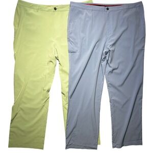 Short Par 4 Mark Golf Pants Mens 42x32 Green Blue Performance Bundle Gorpcore